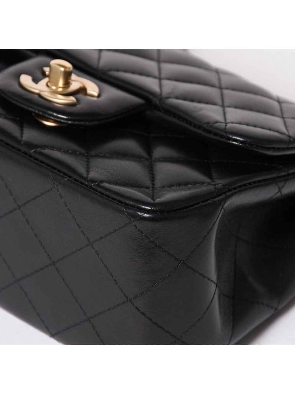 Chanel Mini Quilted 17 S Flap S Chain Shoulder Bag CC Logo Lambskin Black - Picture 9 of 16